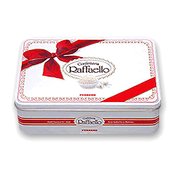 Bombónes Raffaello (300 g.) — Delicia de coco con almendra en una capa crujiente Bombónes Raffaello