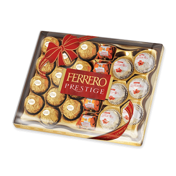 Pralinen Ferrero Prestige (254 g.) — Milchschokolade mit exquisiten Füllungen Pralinen Ferrero Prestige