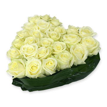 Heart from roses