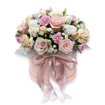Flowers in box Pink Dream