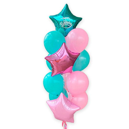 Balloon Bouquet in Pink and Mint — A Gentle Gift for Her