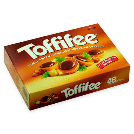 Конфеты «Toffifee» (375 г.) — карамель с орехом, шоколадом и нежной нугой