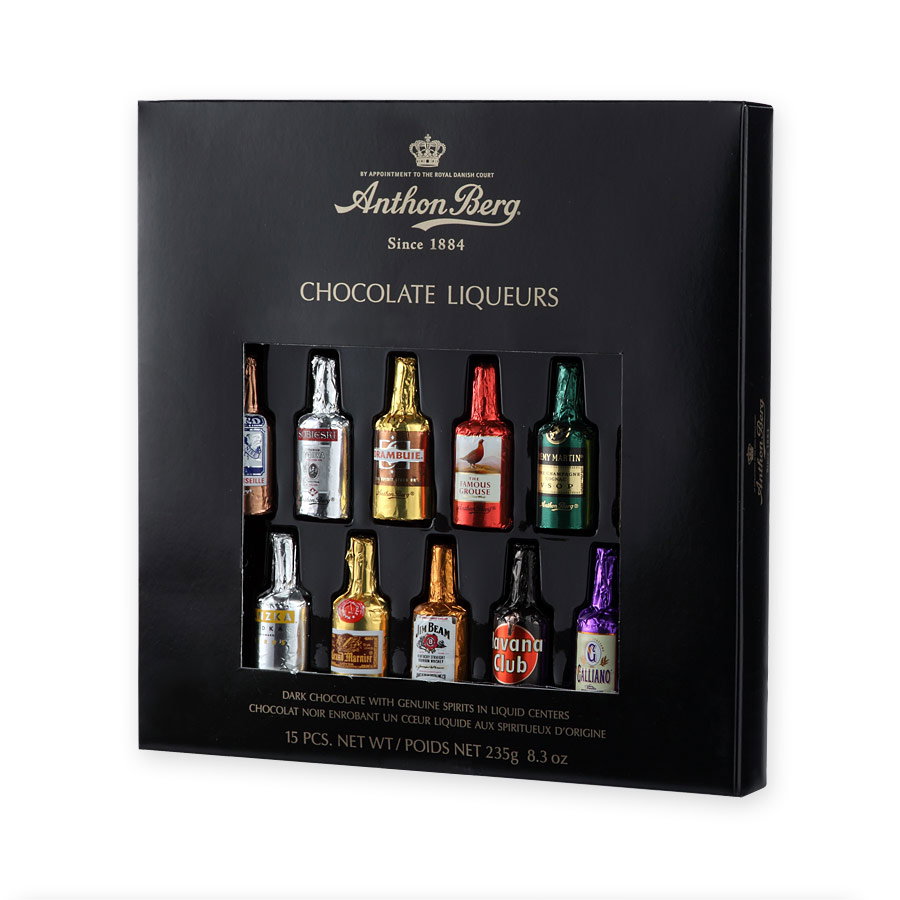Anthon Berg (235 g.) — Chocolate negro con rellenos alcohólicos Anthon Berg