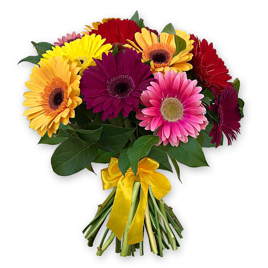 Ramo de gerberas multicolores — emociones brillantes y alegría en cada flor Celebración