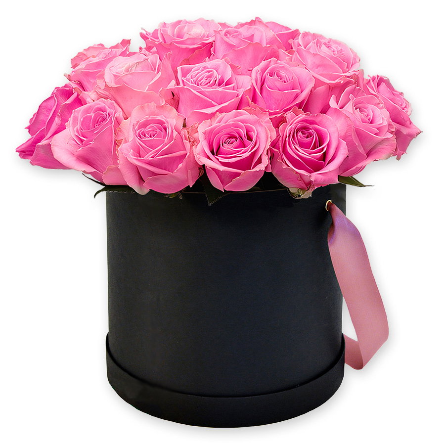 Rosas en caja de sombrero — estilo, pasión y elegancia moderna Caja de rosas