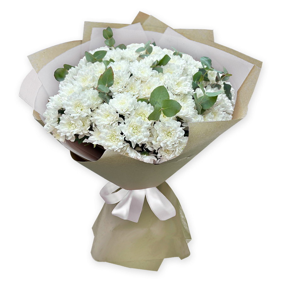 Blumenstrauß aus Chrysanthemen mit Lieferung ins Haus, Büro ID:Y0286