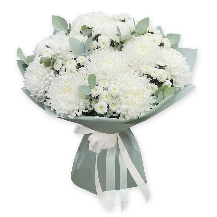 Bouquet of chrysanthemums Bright moment